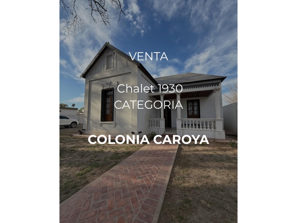 VENTA EXCLUSIVA- CHALET SEÑORIAL DE 1930 EN COLONIA CAROYA
