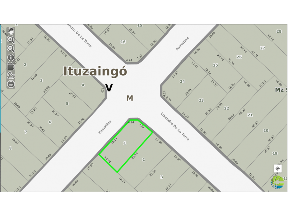 LOTE INDUSTRIAL EN VENTA. ITUZAINGO NORTE - 2