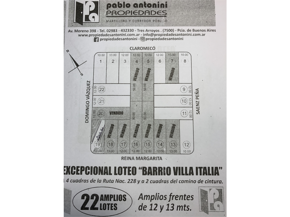 LOTEO VILLA ITALIA -Ultimos disponibles....! - 2