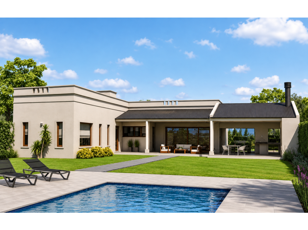 Espectacular Casa en construcción en Barrio El Chañar 2 en Brandsen — foto 2