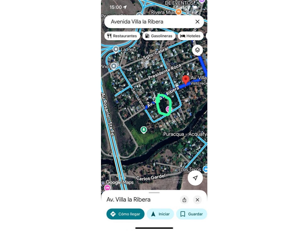 OLIVEROS- LOTE-VILLA LA RIBERA -AV.VILLA LA RIBERA 5244/1600 MTS - 3