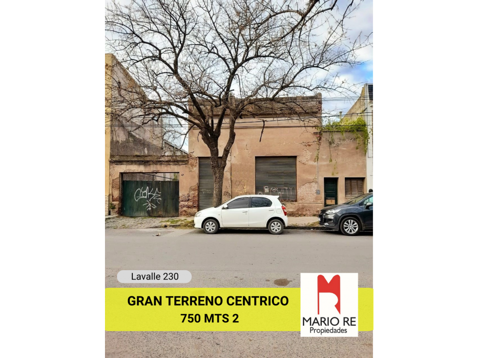 GRAN TERRENO CENTRICO - 750 MTS2 - - 1