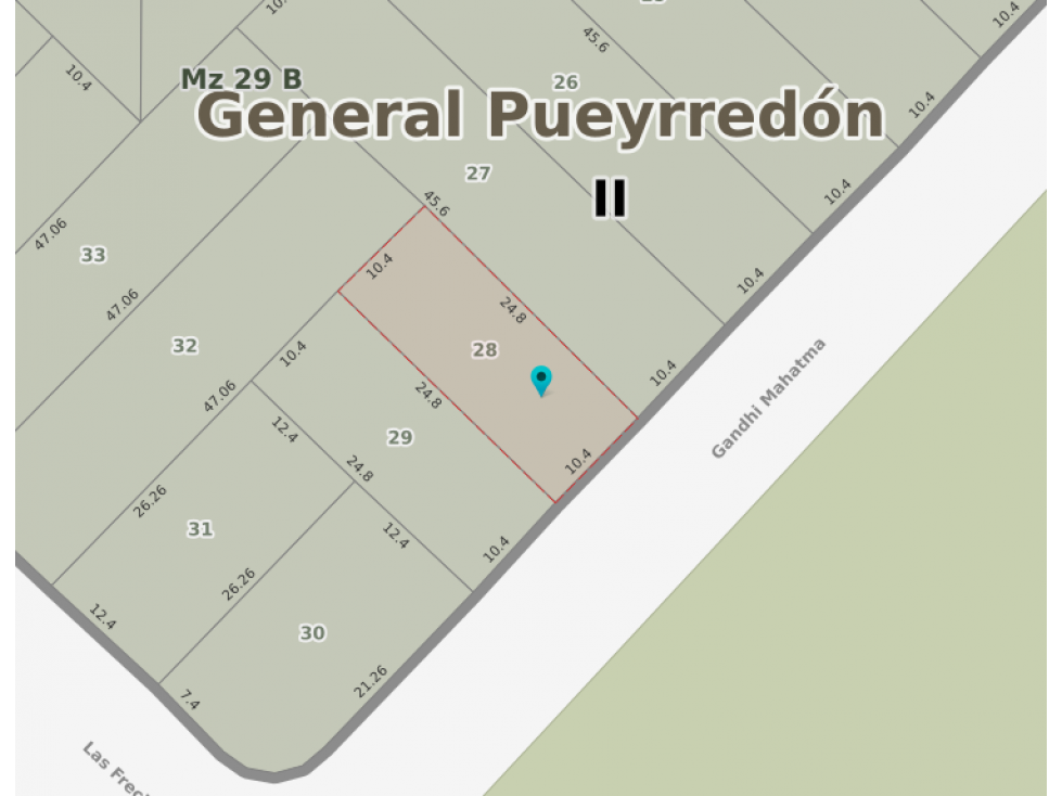 LATORRE PROP. VENDE LOTE SOBRE GANDHI - FRENTE AL PARQUE — foto 3