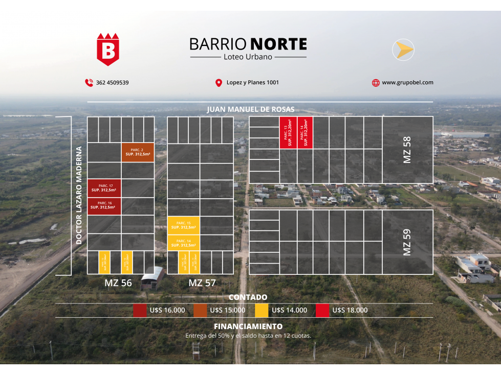 ÚLTIMOS terrenos en Barrio Norte! Aprovechá que se van! - 1