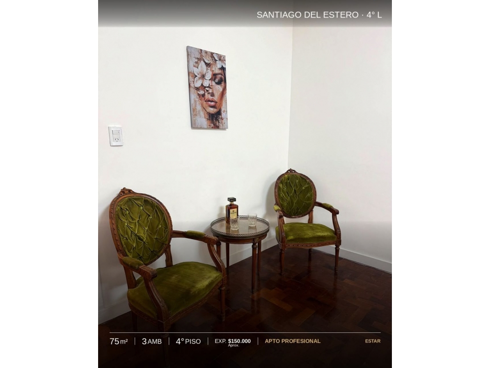3 AMBIENTES MUY AMPLIO RECICLADO A NUEVO - SANTIAGO DEL ESTERO 2329 - 4