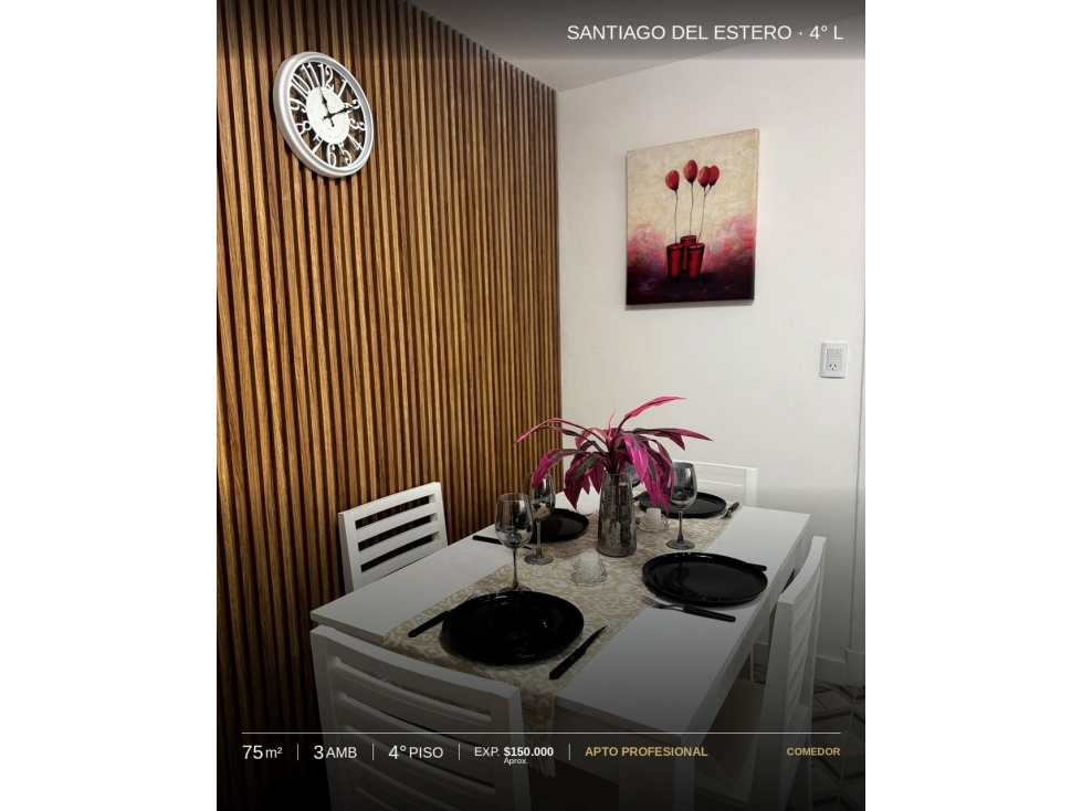 3 AMBIENTES MUY AMPLIO RECICLADO A NUEVO - SANTIAGO DEL ESTERO 2329 - 5