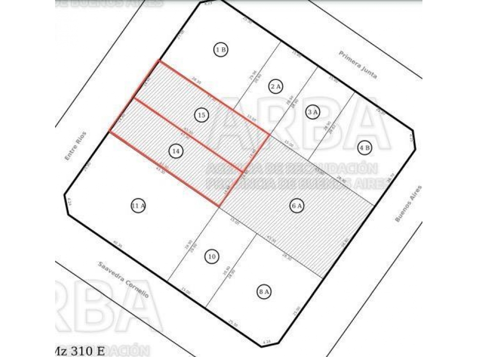 Lote en Venta Entre Rios 3500