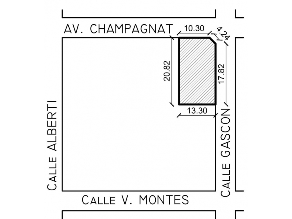 Lote en venta con Proyecto de Local sobre Avenida Champagnat — foto 3