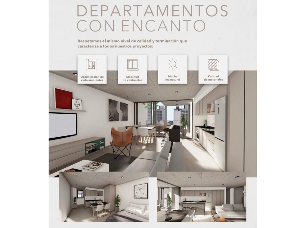 Departamento 2 Ambientes en Venta en Guemes a Estrenar