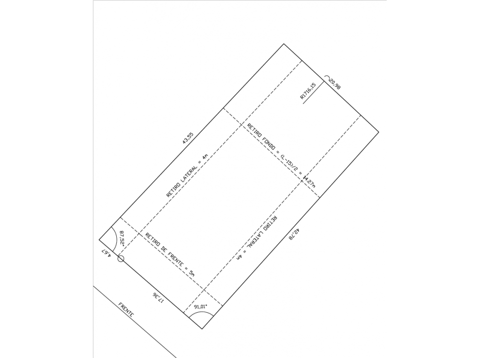 LOTE DE 920 m² EN BARRANCAS DE SAN BENITO — foto 2