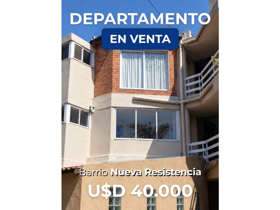 BARRIO NUEVA RESISTENCIA - DEPARTAMENTO EN VENTA