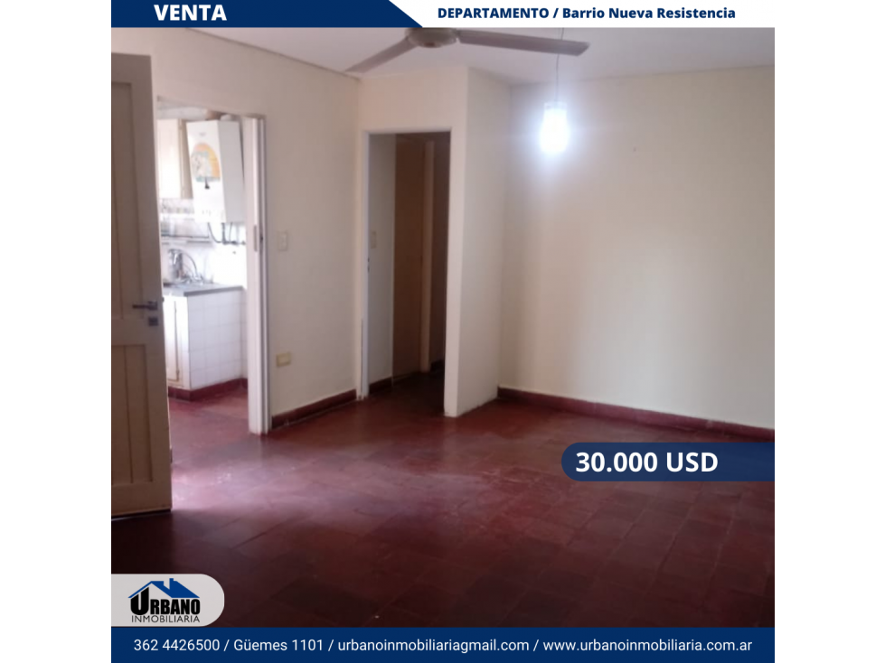 DEPARTAMENTO BARRIO NUEVA RESISTENCIA - 1