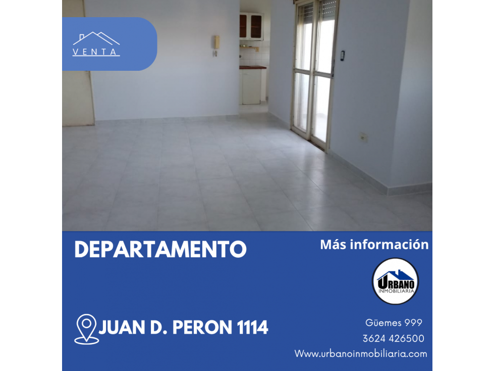 DEPARTAENTO - CALLE JUAN DOMINGO PERÓN 1114