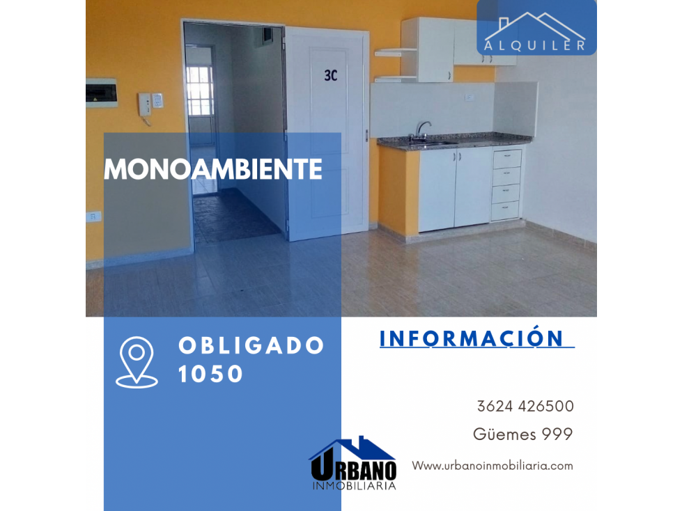 MONOAMBIENTE - OBLIGADO 1050