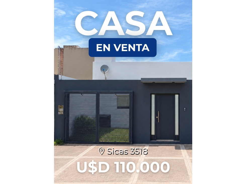 SICAS 3518 - CASA EN VENTA