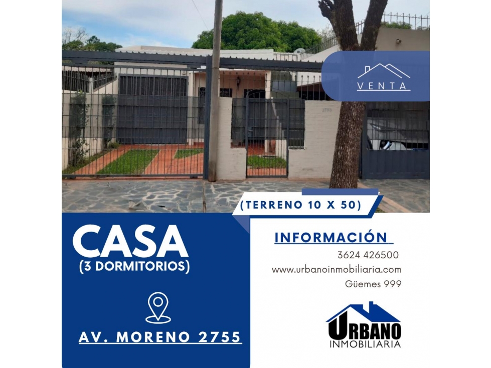 CASA EN AV. MORENO 2755