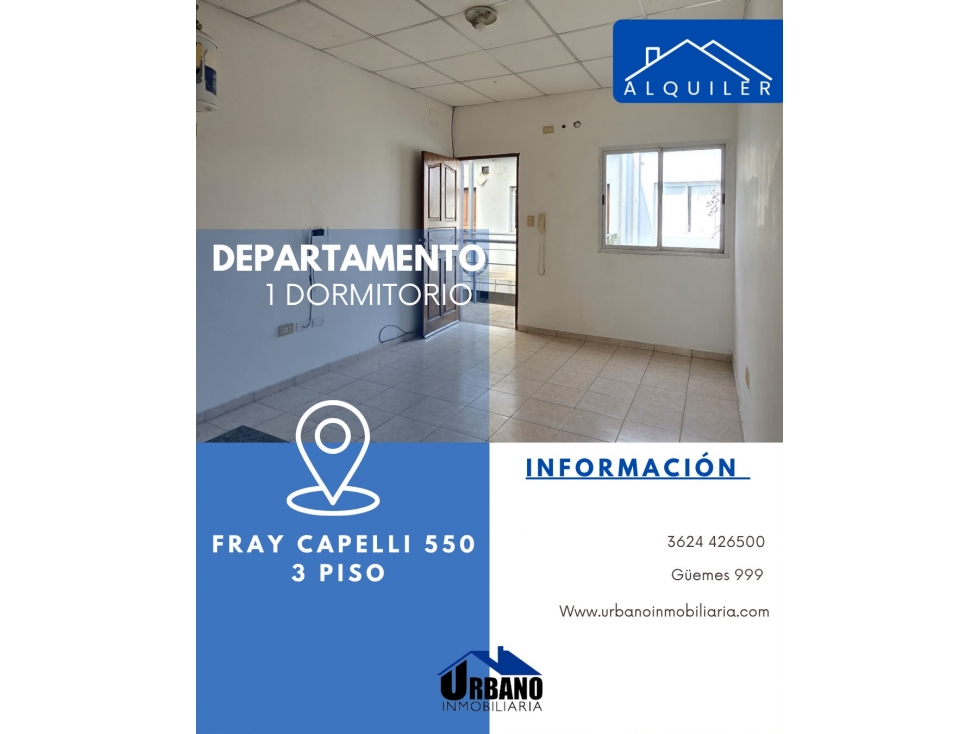 FRAY CAPELLI 550 3er piso - 1 DORMITORIO - 1