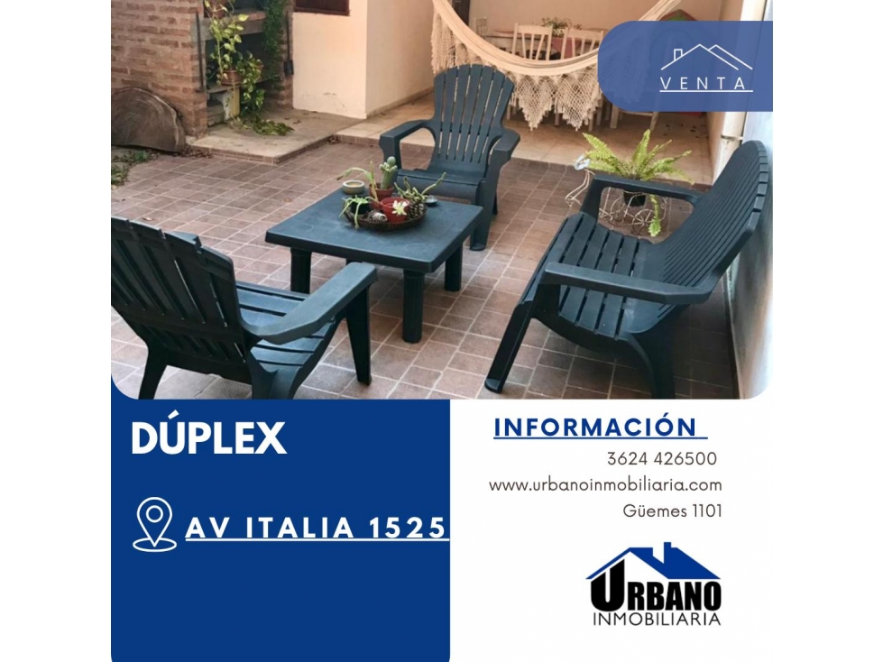 DÚPLEX EN AV. ITALIA 1525