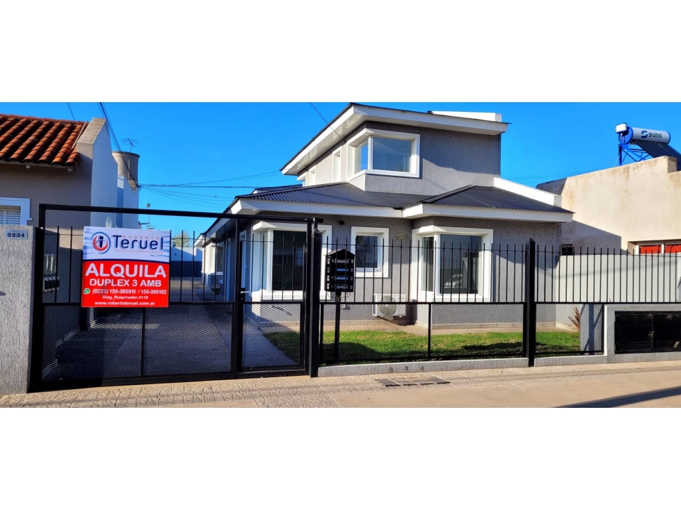 Alquiler 24 meses moderno dúplex de 3 ambientes zona centro. - 1