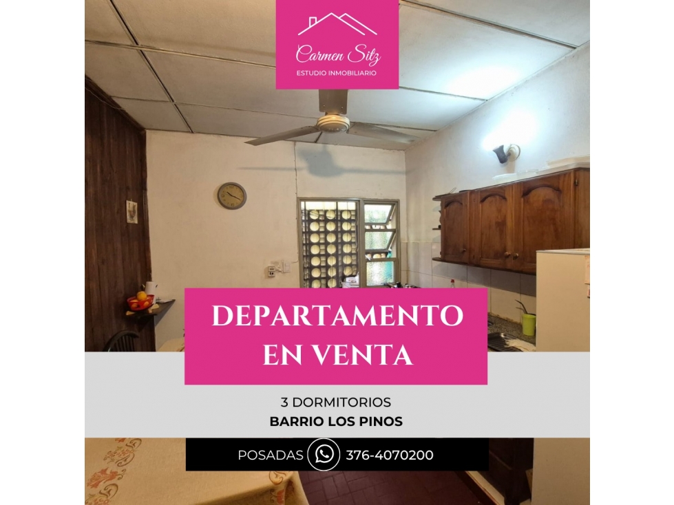 Departamento en venta 3 dormitorios
