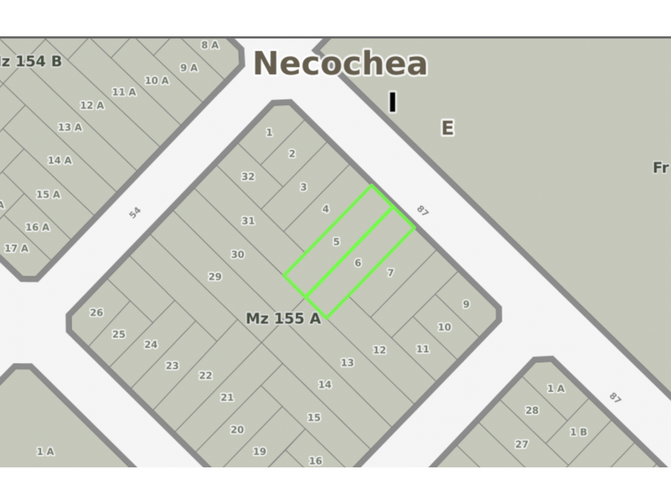 terrenos sobre calle 87 entre 52 y 54 - 1