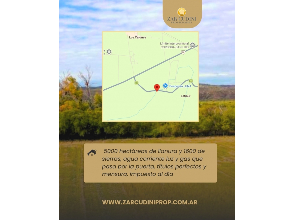 CAMPO EN LAFINUR 6.600 H. EN SAN LUIS CON FINANCIAMIENTO - 4