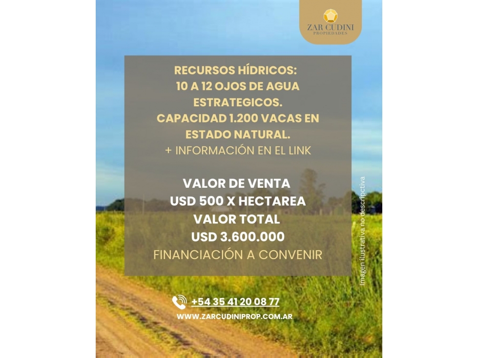 CAMPO 7.200 HA AGRICOLA GANADERO EN MARTIN DE LOYOLA, SAN LUIS - 3