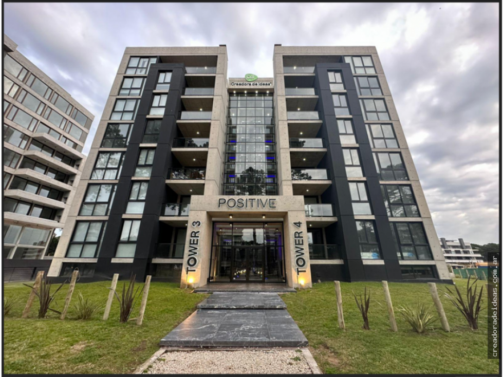 Exclusivo depto de diseño de 3 amb en Positive Tower Pinamar