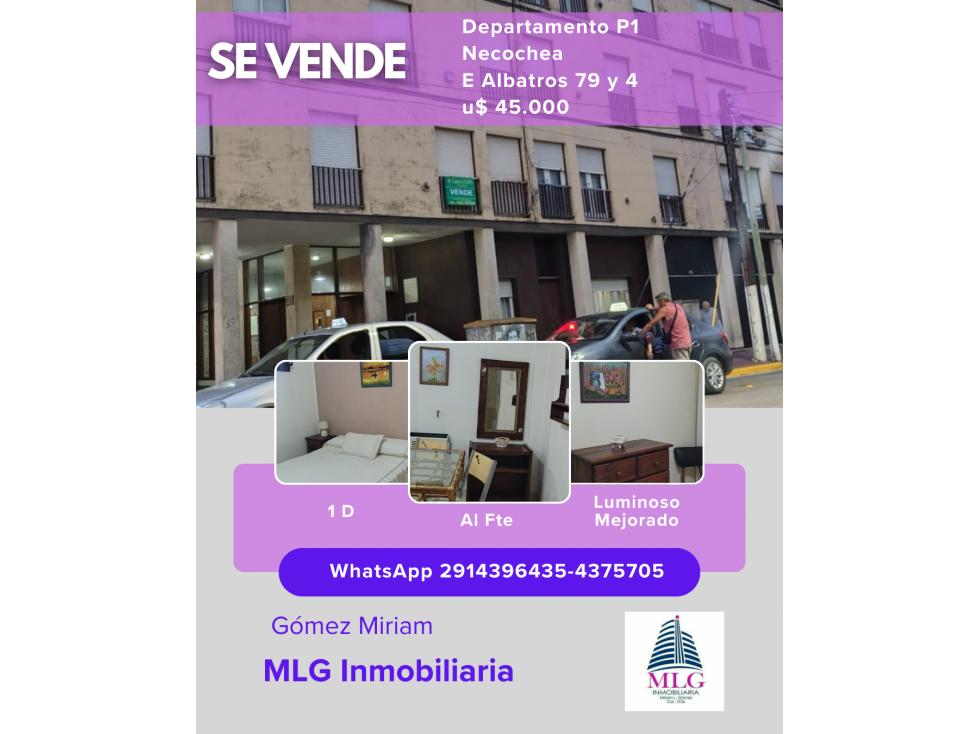 Departamento en Venta 1d Necochea - 1