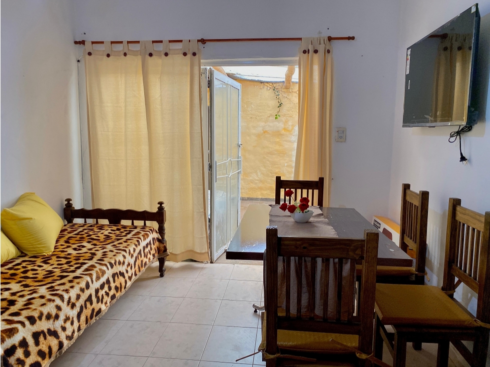 DEPARTAMENTO AMOBLADO CON PATIO PROPIO. CENTRO OESTE
