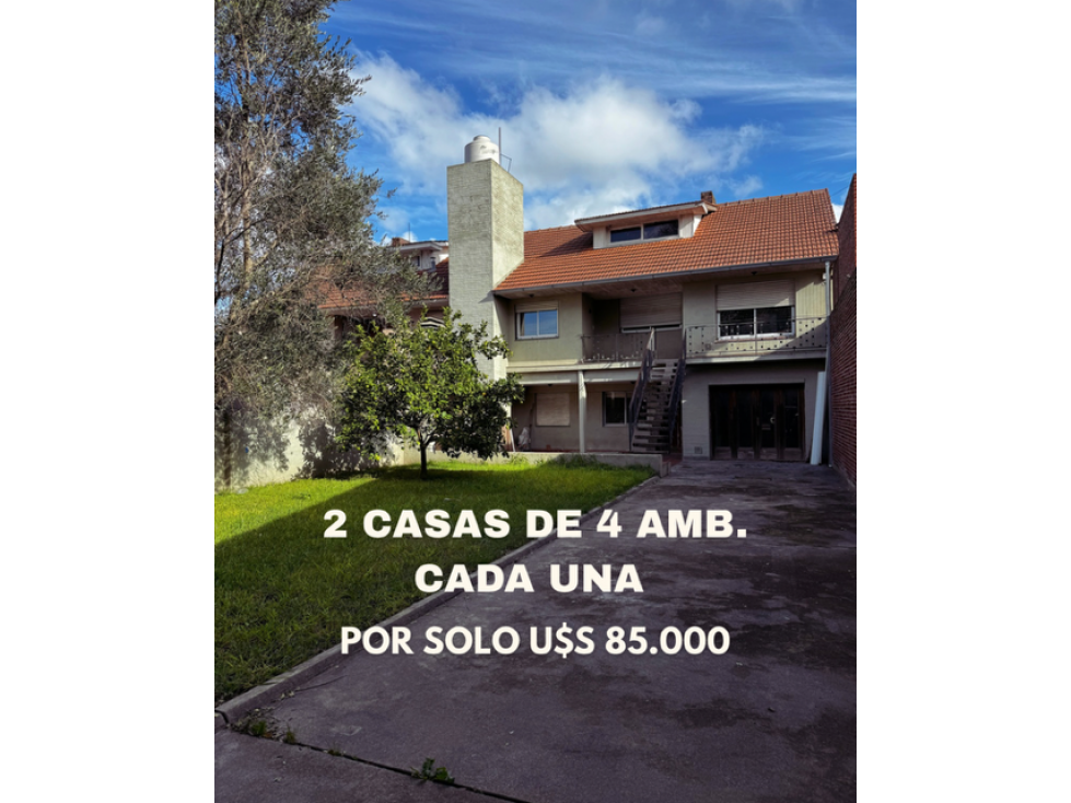 OPORTUNIDAD! VENTA DOS CASAS DE 4 AMB.C/U. PARQUE,GARAGE Y TERRAZA. - 1