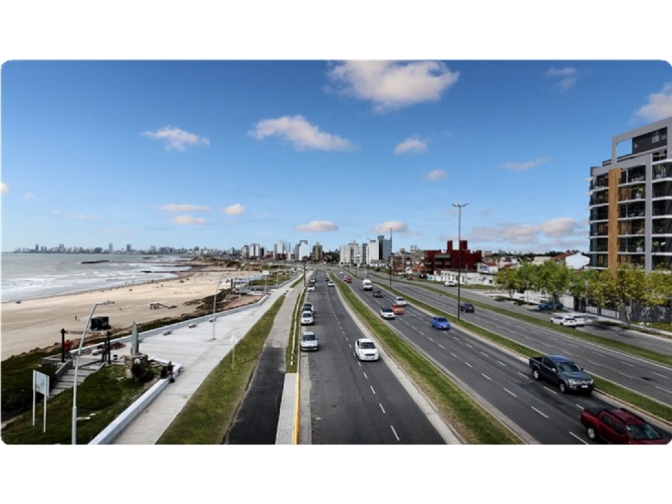 Monoambiente vista al mar 32 m2 Av Félix Camet 2400