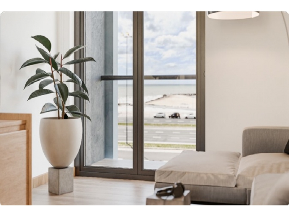Monoambiente vista al mar 32 m2 Av Félix Camet 2400 — foto 4