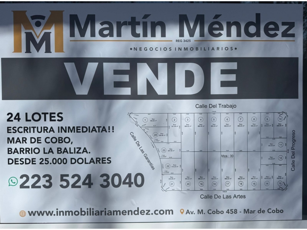 Manzana de 24 Lotes en La Baliza - 1