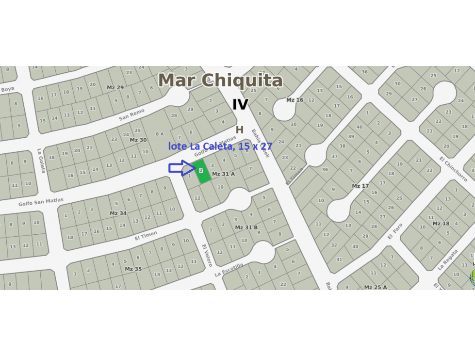 Lote en Venta La Caleta - 1