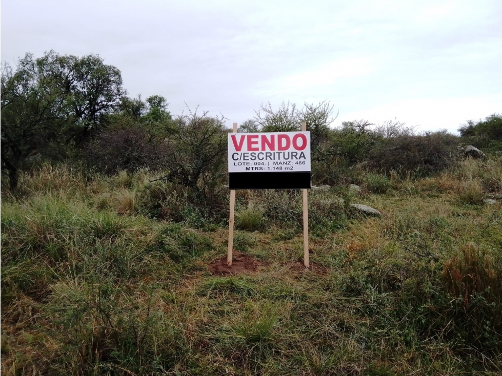 Terreno en Bialet Massé con Escritura - 1.148m2 - Salida a 2 Calles - 3