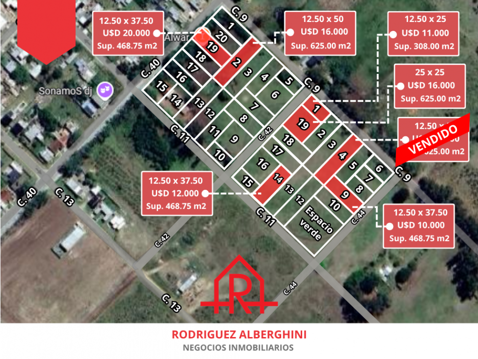 Terrenos en venta (Calles 40, 42, 44 entre 11 y 9) - 3