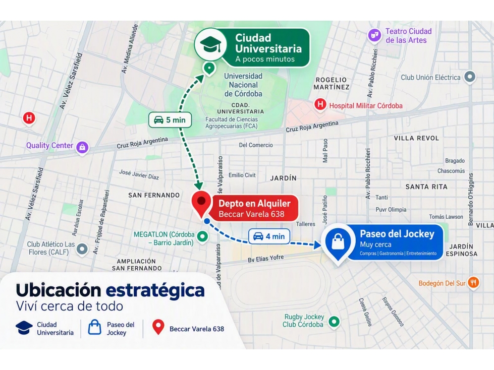 DPTO 1 DORM. CERCANO A CIUDAD UNIVERSITARIA — foto 6