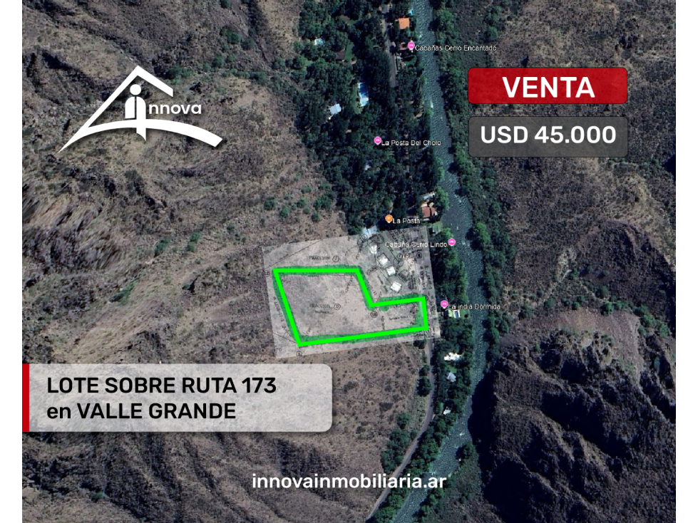 LOTE EN VALLE GRANDE CAÑON DEL ATUEL SOBRE RUTA 173 - 1