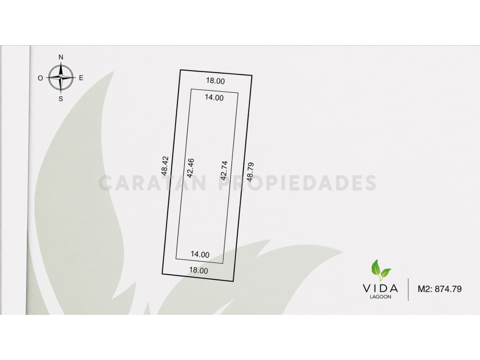 Terreno en Venta en Vida Lagoon - 874.79m2 - 4