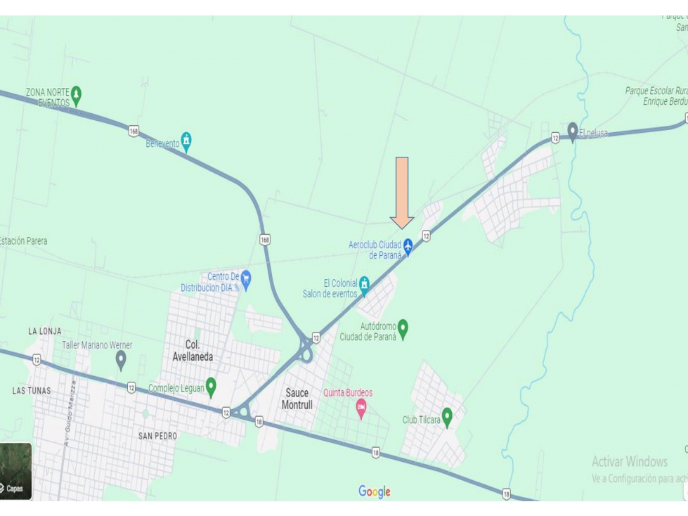 Venta excelente lote frente a la ruta 12. 1065 m2. - 2