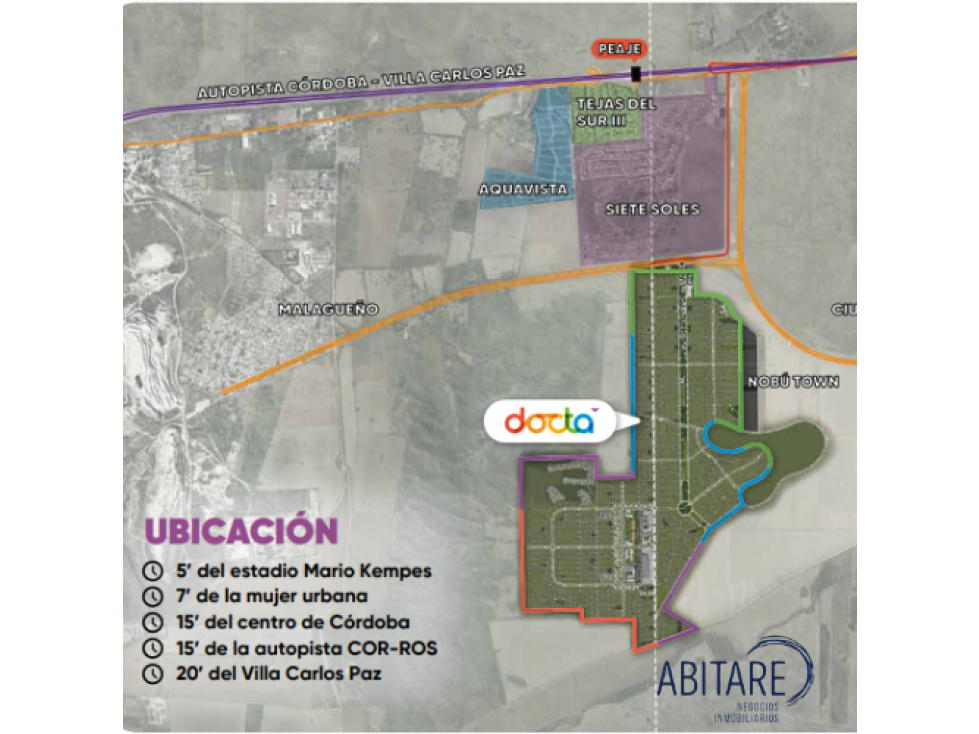OPORTUNIDAD!! LOTES EN VENTA EN DOCTA - 3
