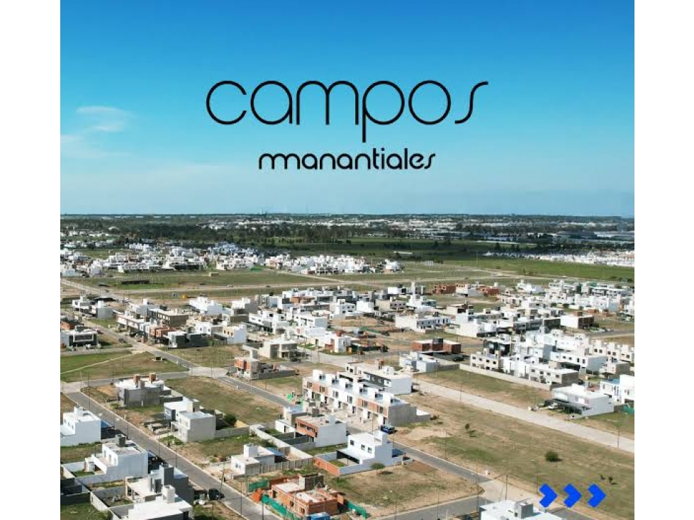 Lote 312 m², Campos de Manantiales | posesión inmediata - 2