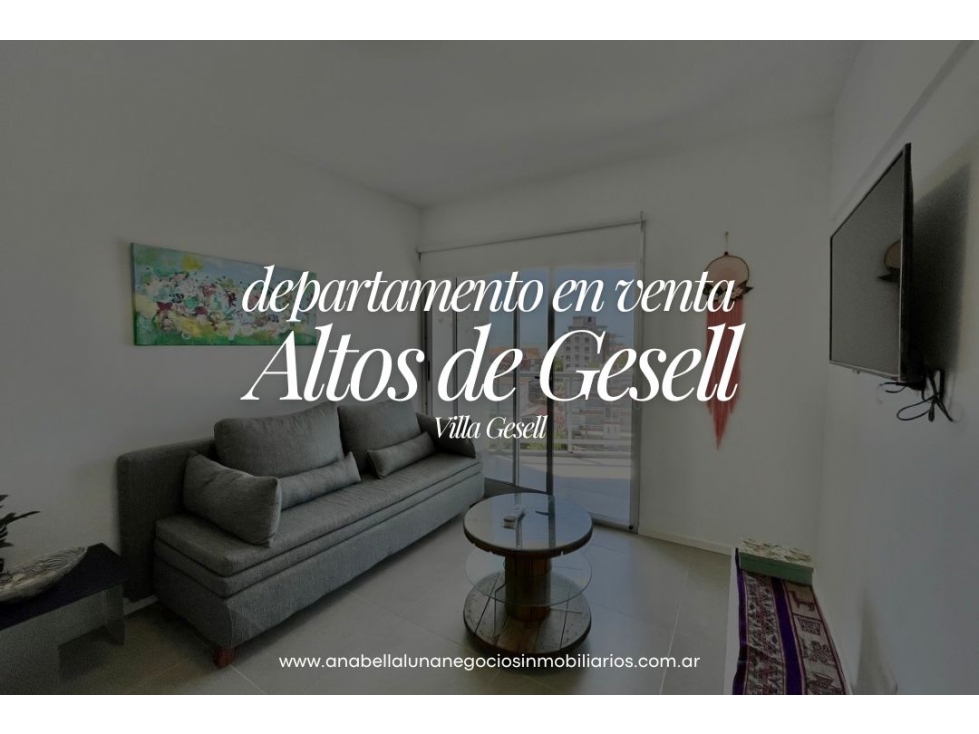 RETASADO! DEPTO. 3° A "ALTOS DE GESELL "/ 135 Y 2