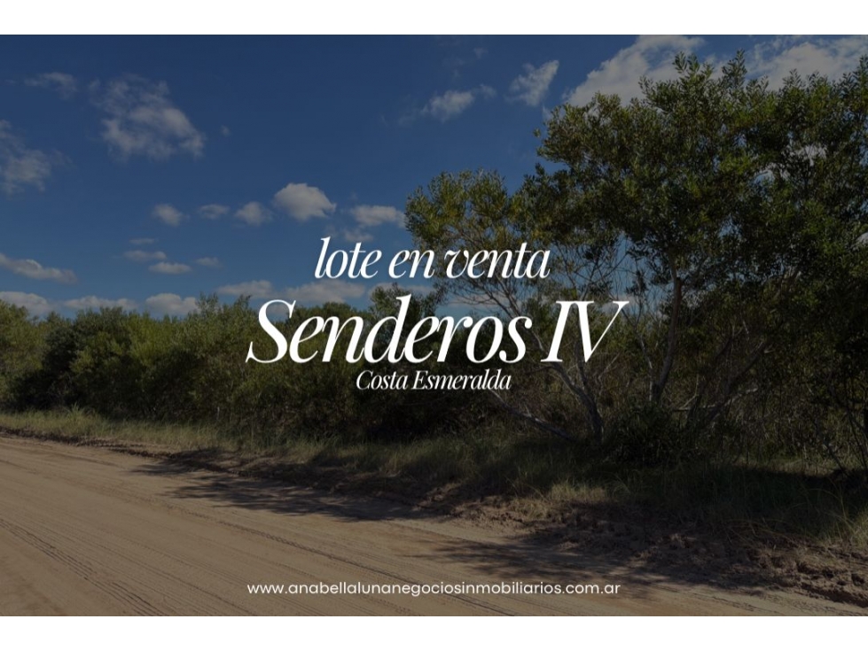 LOTE EN SENDEROS IV AL 400 / COSTA ESMERALDA - 1