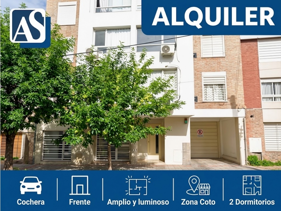 DEPARTAMENTO EN ALQUILER DE 2 DORMITORIOS EN ZONA COTO - 1