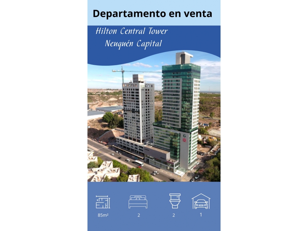 Departamento en Venta Hilton Central Tower, Neuquén Capital - 1