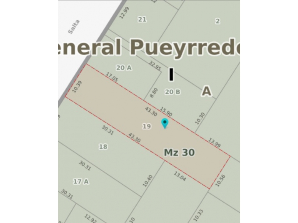 Lote en venta en La Perla. Medidas 10,39 m x 43,30 m. Cel 2235421919.