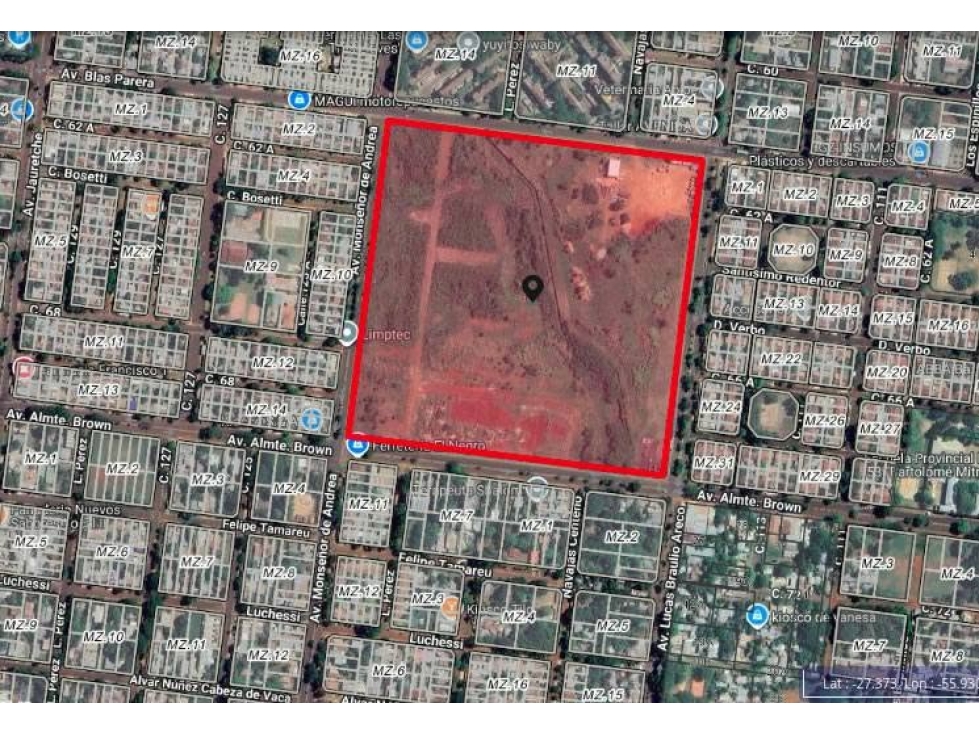 VENDO LOTE EN BLAS PARERA Y AV 115, CH 121 POS, MINES. - 4