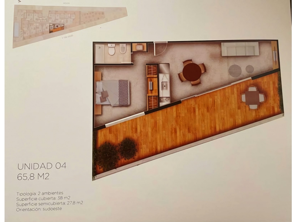 YKONOS DEL MAR 2 AMBIENTES EN VENTA PINAMAR — foto 3